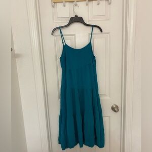Dark Teal Casual Dress - Size Medium